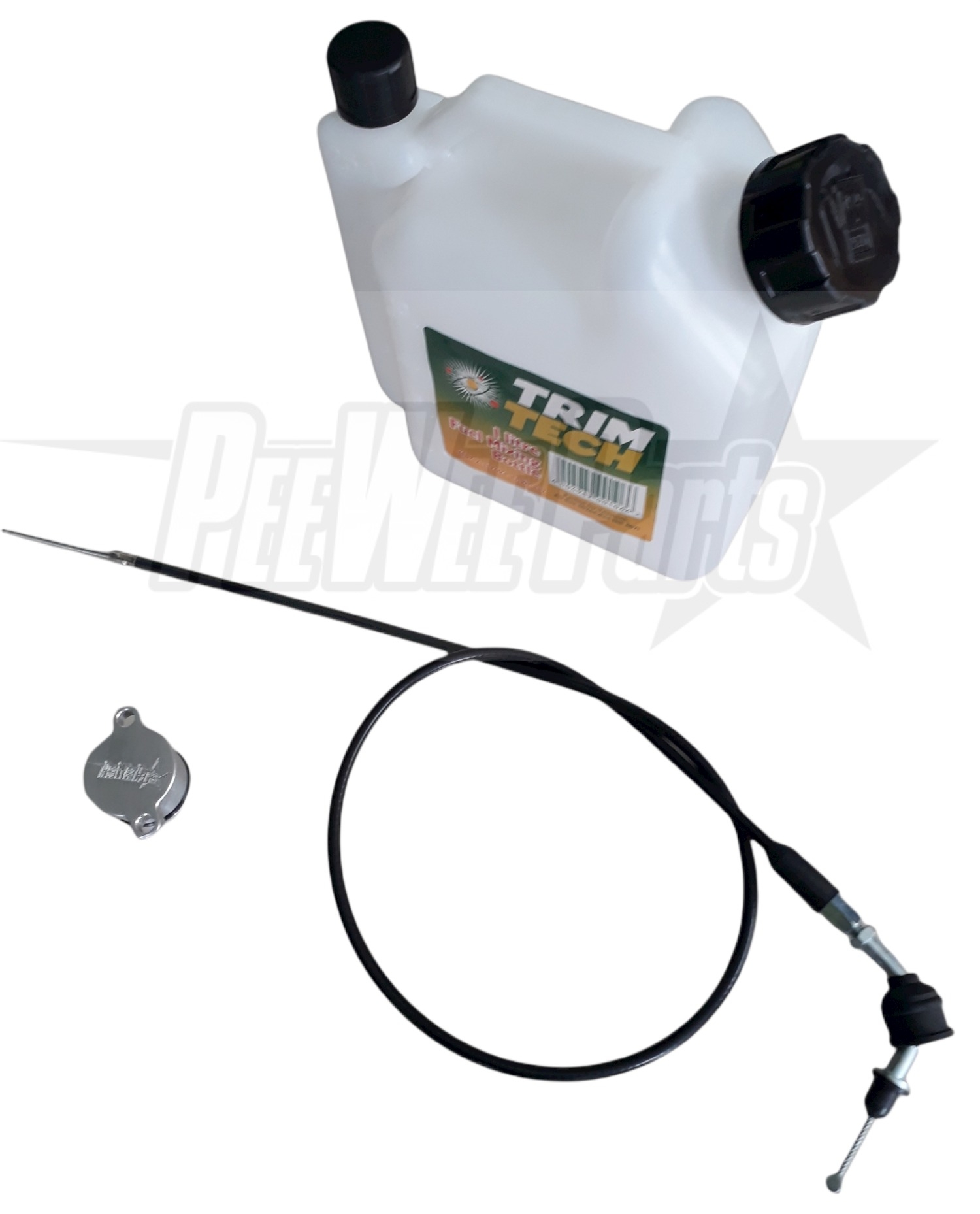 pw50 Two stroke pump removal kit, Oil Mixing Bottle, straight throttle cable and Block off plug-0